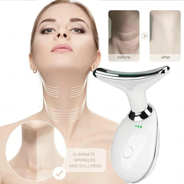 LED Neck Face Beauty Device Facial Massager